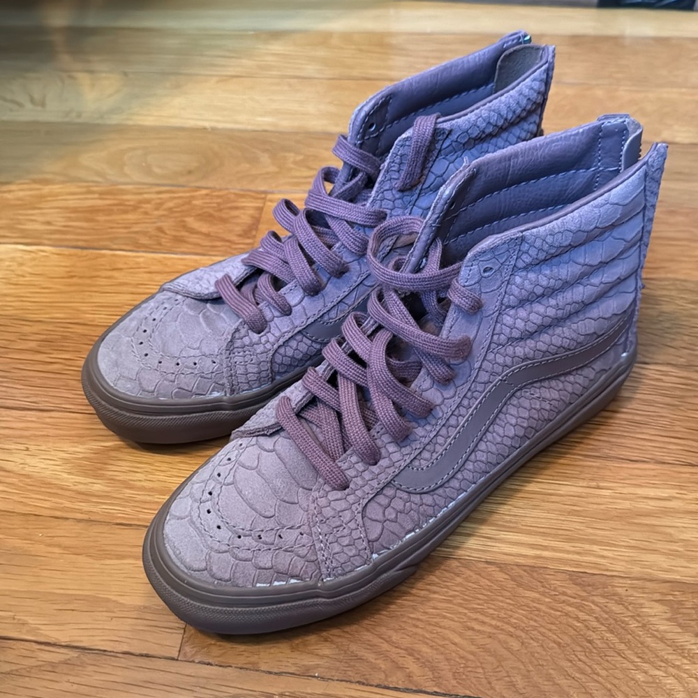 Vans sk8 hi snakeskin mauve